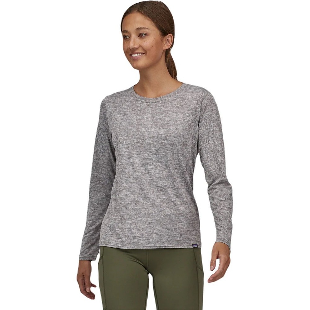 Patagonia Womens Capilene Cool Daily Long Sleeve Shirt Gray Heather 45195